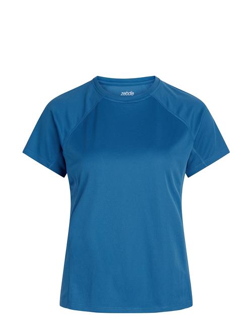 Women Sports T-Shirt ZEBDIA Blue