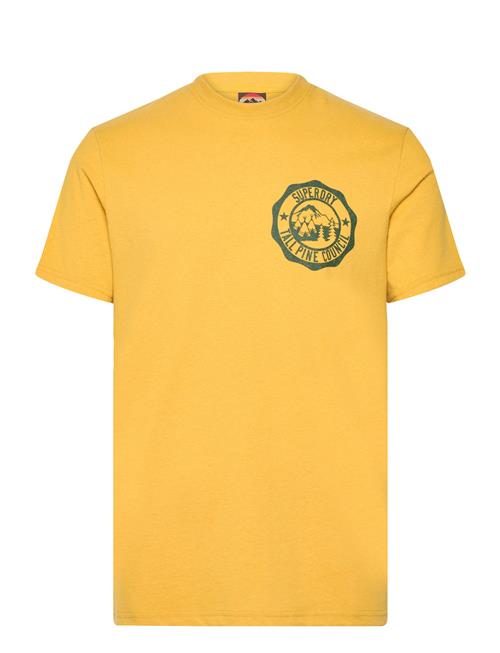 Lo-Fi Outdoor Graphic T Shirt Superdry Yellow