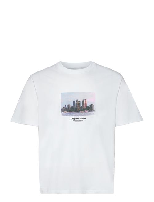 Jack & Jones Jorvesterbro Picture Tee Ss Crew Neck Sn Jack & J S White