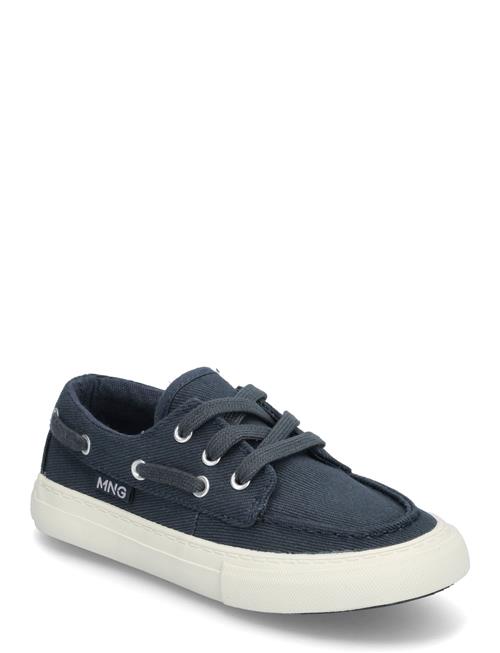 Mango Nautical Lace-Up Shoes Mango Navy