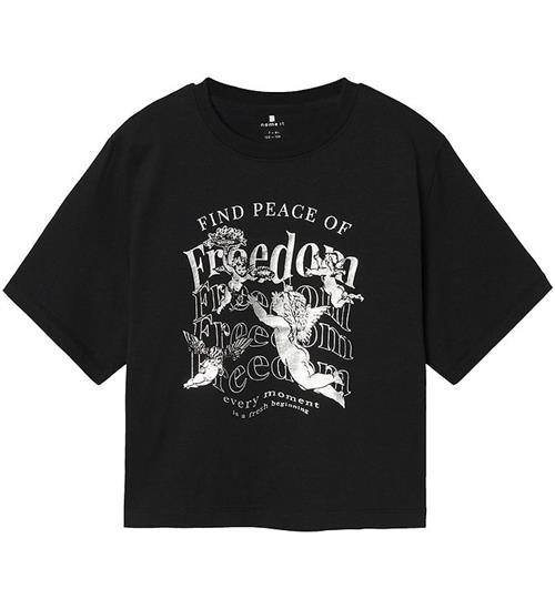 Se Name It T-shirt - NkfRusa - Sort m. Print ved KidsWorld