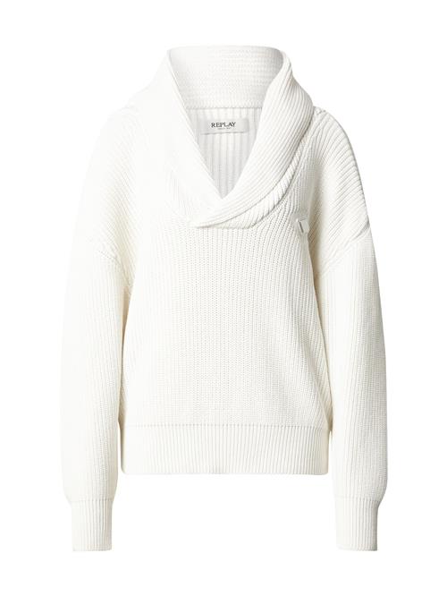 REPLAY Pullover  naturhvid