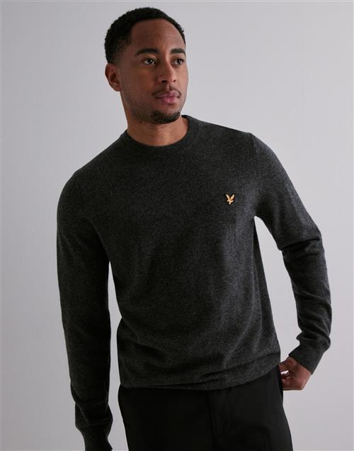 Lyle & Scott Lambswool Blend Crew Neck Jumper Striktrøjer Sort