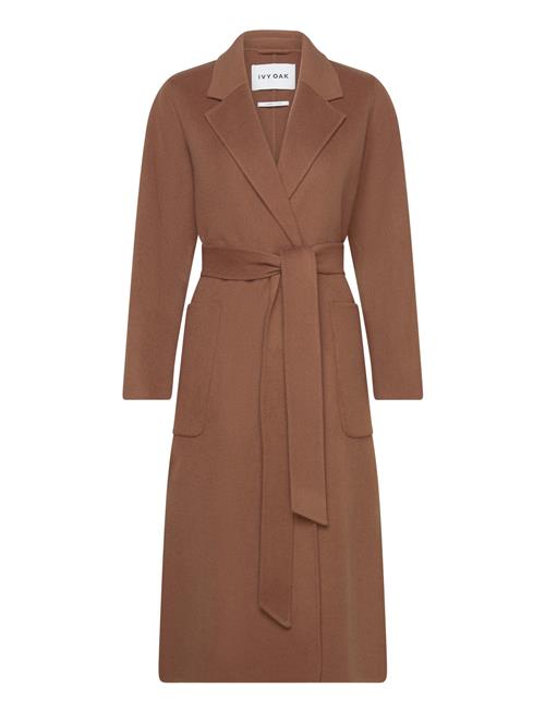 Belted Double Face Coat IVY OAK Brown