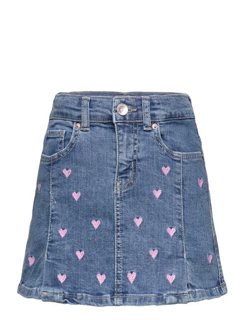 Koghoxton Heart Embroidery Dnm Skirt Kids Only Blue