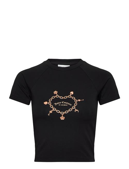 Chain Heart Shurnken T-Shirt Juicy Couture Black