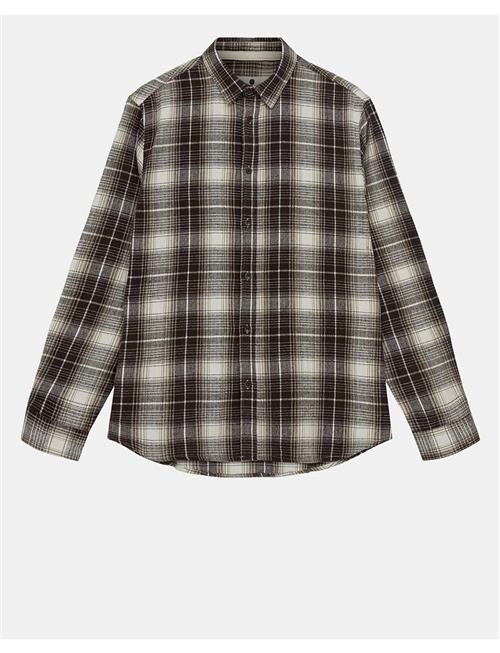 Akleif Flannel Check Shirt Anerkjendt Brown