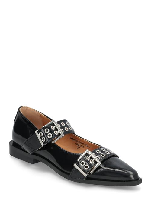 Bianco Biavictoria Double Buckle Ballet Flat Nappalak Bianco Black