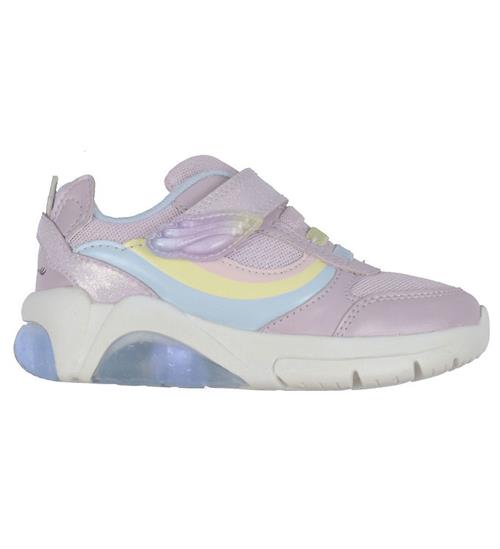 Geox Sko m. Lys - J Fadinlight - Lilac/Multicolor