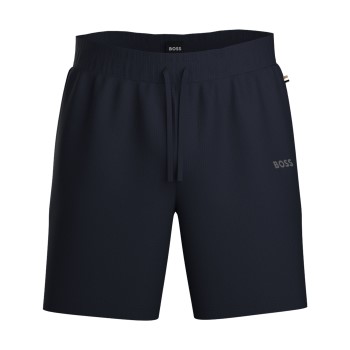 BOSS Waffle Nightwear Shorts Mørkblå Medium Herre