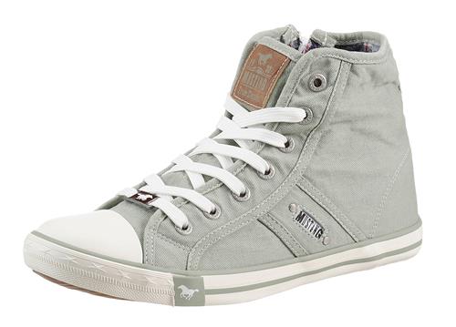 MUSTANG Sneaker high  brun / mint / hvid