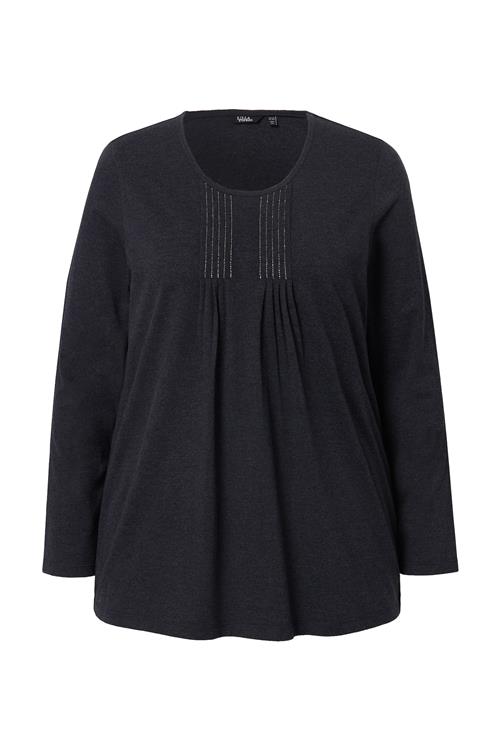 Ulla Popken Shirts  sort-meleret