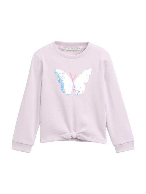 Se TOM TAILOR Sweatshirt  blå / lilla / pink / hvid ved About You