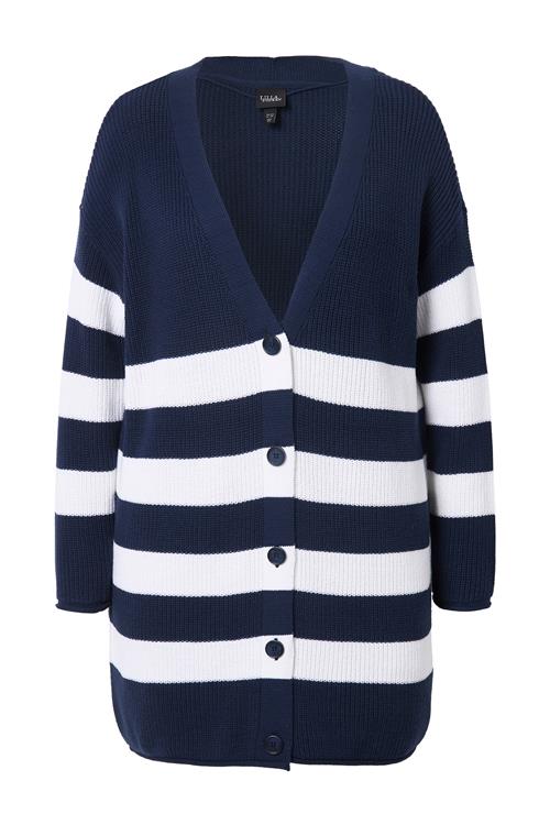 Ulla Popken Cardigan  marin / hvid