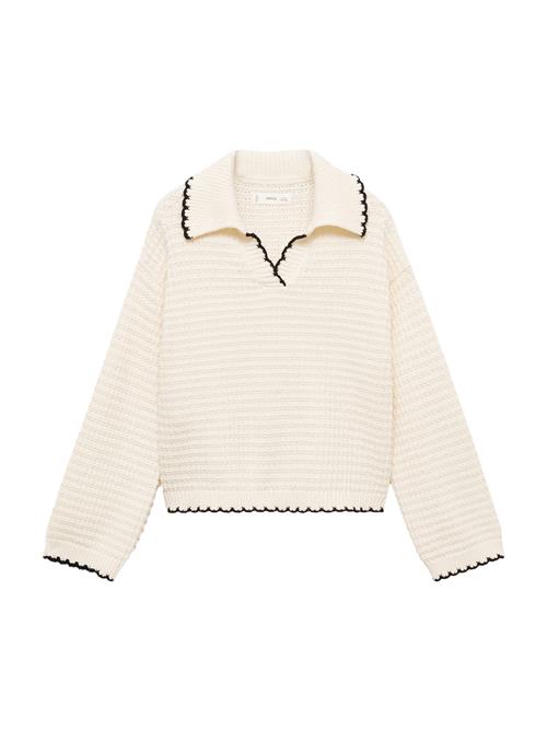 MANGO KIDS Pullover 'CHARLY'  ecru / sort