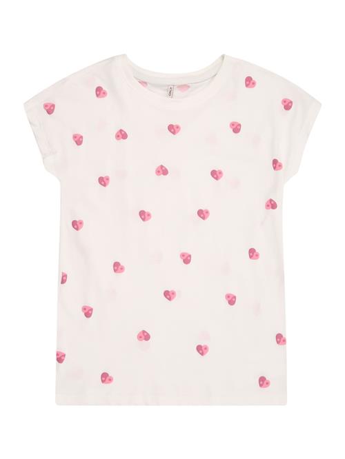 KIDS ONLY Bluser & t-shirts 'KOGSwet'  pitaya / magenta / hvid