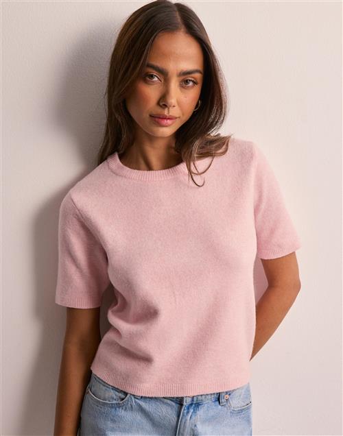 Nelly - Pink - Short Sleeve Knit Top