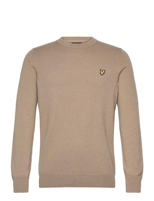 Cotton Merino Crew Neck Jumper Lyle & Scott Beige