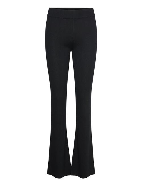 Davida Cashmere Fine Knit Rib Pants Davida Cashmere Black