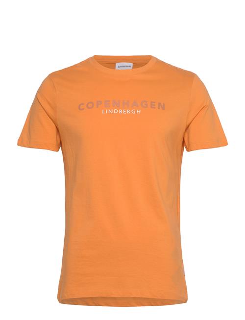 Lindbergh Copenhagen Print Tee S/S Lindbergh Orange