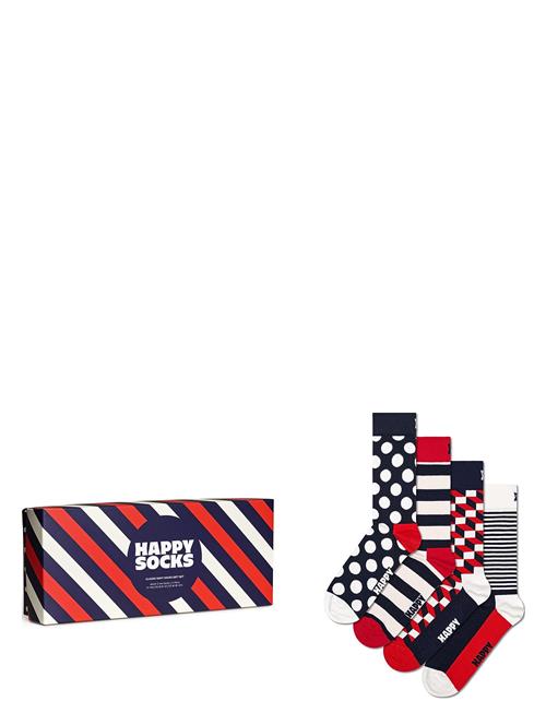 4-Pack Classic Navy Socks Gift Set Happy Socks Navy