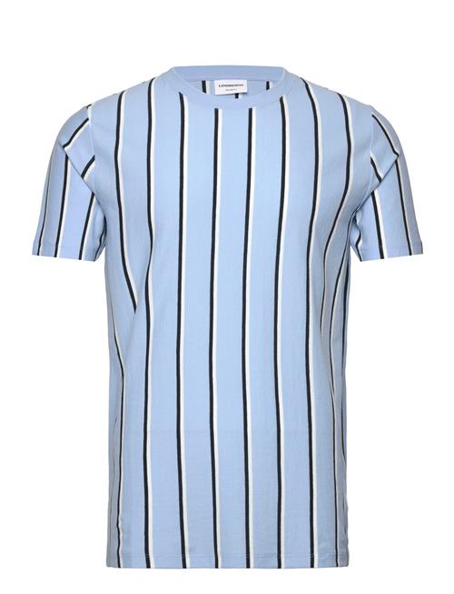 Lindbergh Striped Piqué Tee S/S Lindbergh Blue