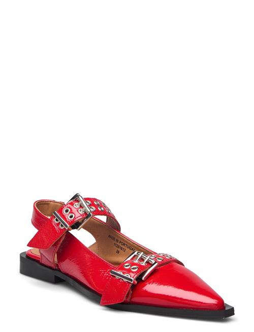 Biavictoria Double Buckle Slingback Nappalak Bianco Red