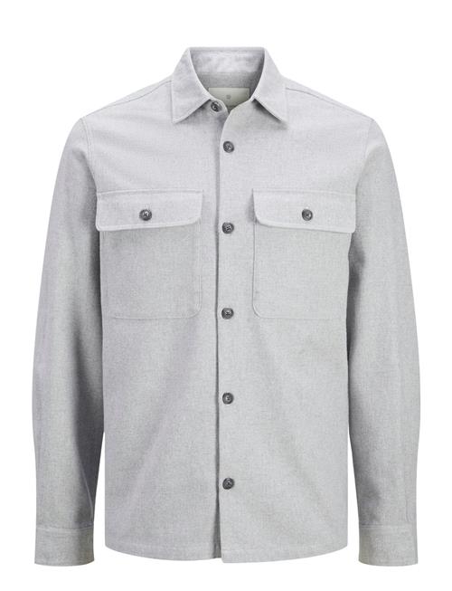 Jack & Jones Jprraymond Melange Solid Ls Overshirt Sn Jack & J S Grey