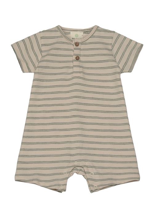 En Fant Playsuit Ss Stripes En Fant Beige