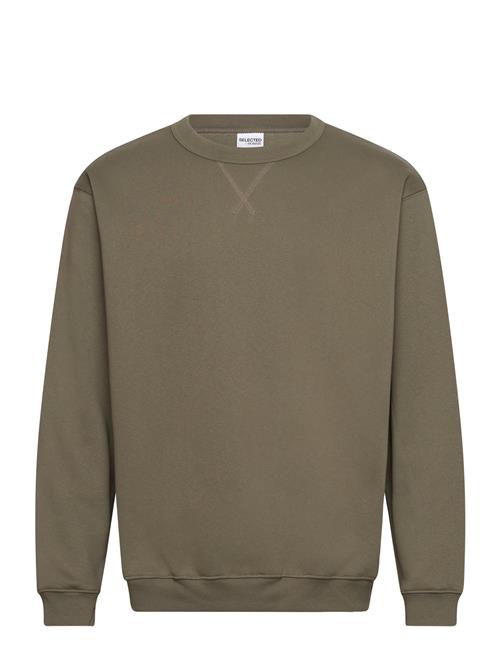 Selected Homme Slhrelax-Sigurd Crew Neck Sweat Selected Homme Khaki