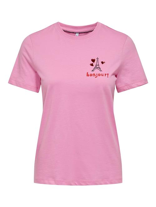 ONLY Shirts 'ONLKita'  pink / mørkerød / sort
