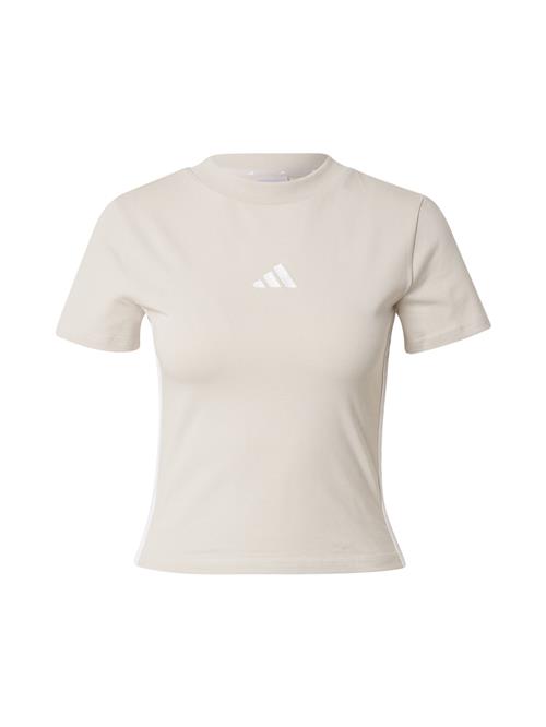 ADIDAS SPORTSWEAR Funktionsbluse 'Essential'  greige / hvid