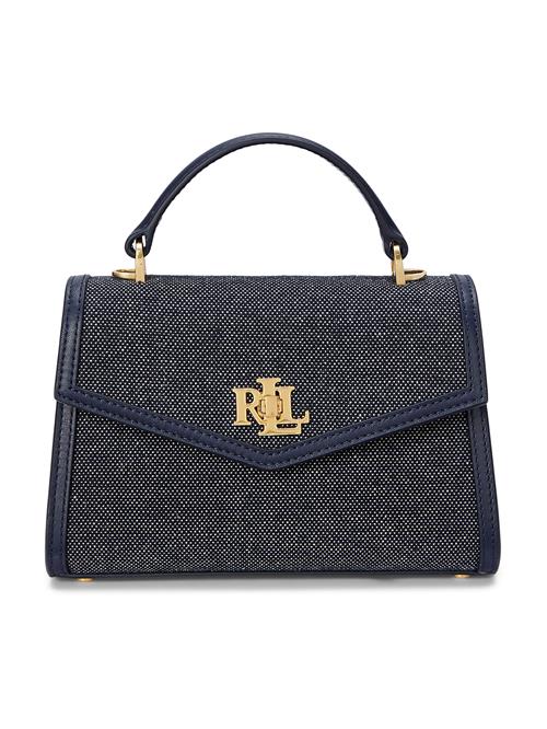 Se Lauren Ralph Lauren Håndtaske 'FARRAH'  marin / guld / hvid ved About You