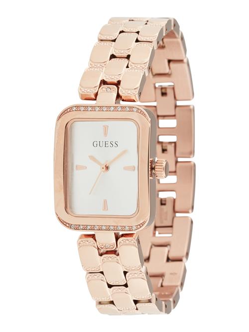 GUESS Analogt ur 'ISLA'  rosa guld / transparent / offwhite