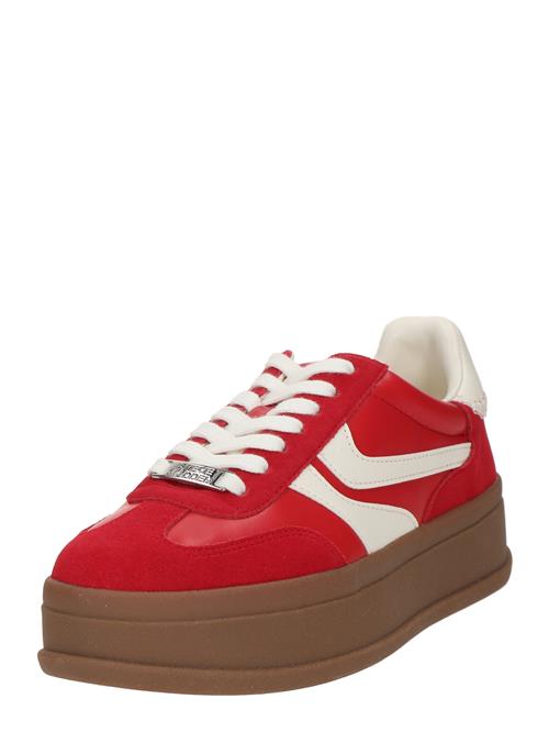 Se STEVE MADDEN Sneaker low 'Off-Track'  rød / hvid ved About You