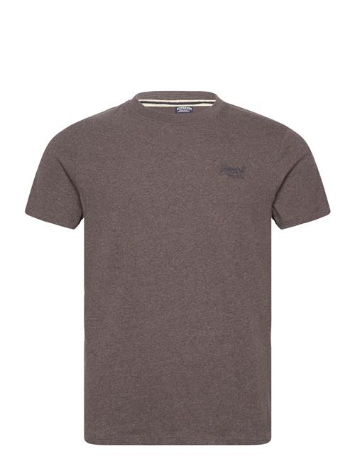 Essential Logo Emb Tee Superdry Brown