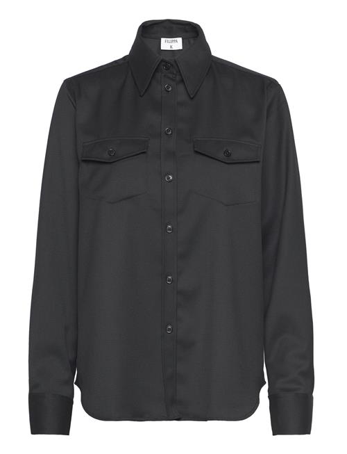 Filippa K Twill Shirt Filippa K Black