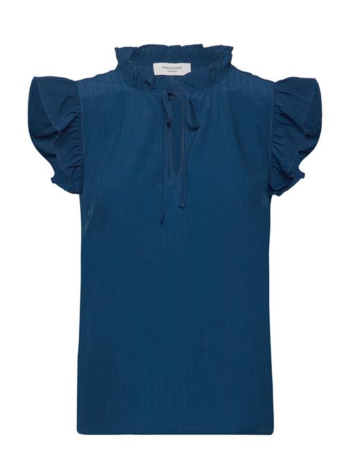 Top W/Ruffles Rosemunde Blue