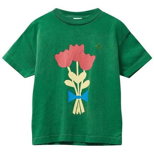 Wynken Kite T-shirt Fresh Green Tulips 3 Y  Grøn  3 år  kvinde