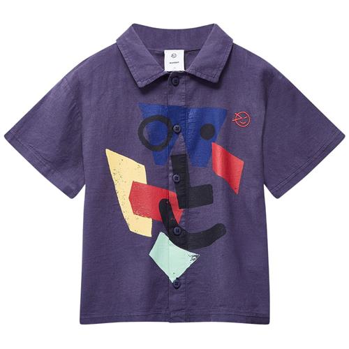 Wynken Camp Skjorte Navy 2 Y  Marineblå  2 år  Unisex