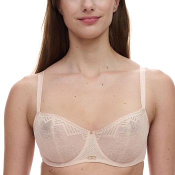 Chantelle Bh Origins Lace Unlined Demi Bra Beige nylon E 75 Dame