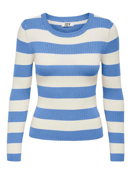 JDY Pullover 'JDYPlum'  azur / hvid
