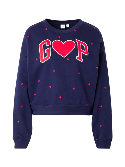 GAP Sweatshirt 'HERITAGE'  navy / rød / hvid