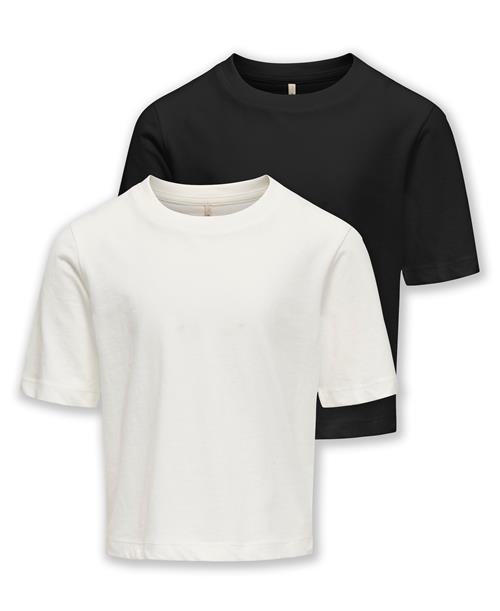 KIDS ONLY Bluser & t-shirts 'KOGREX'  sort / hvid