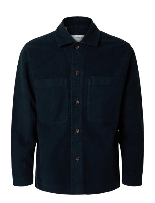 Selected Homme Slh-Bent Moleskin Overshirt Ls Selected Homme Navy