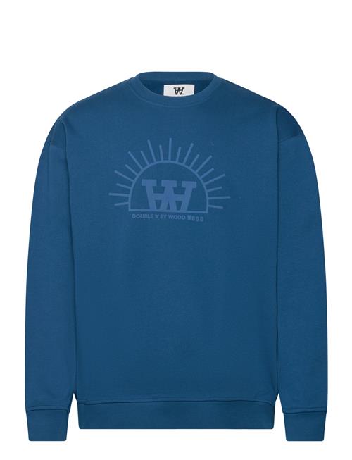 Noel Resort Sweatshirt Gots DOUBLE A BY W.W. Blue