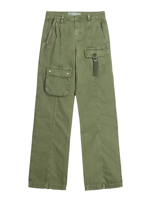 Bershka Cargobukser  khaki