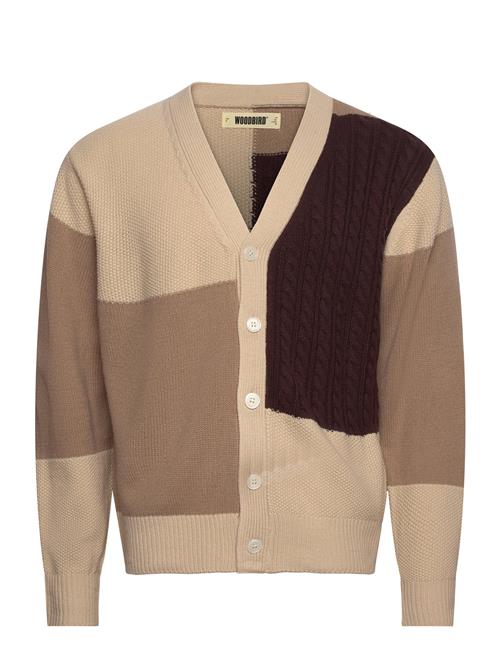 Wbkoon Patch Cardigan Woodbird Beige