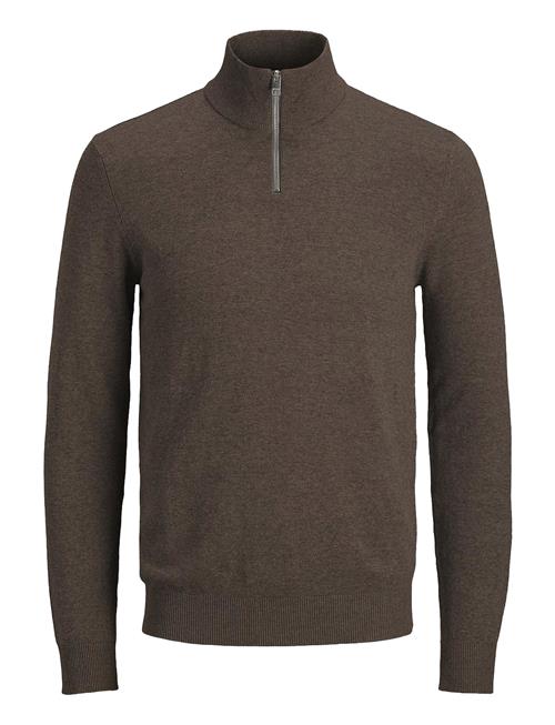 Jack & Jones Jjeemil Knit Half Zip Noos Jack & J S Brown