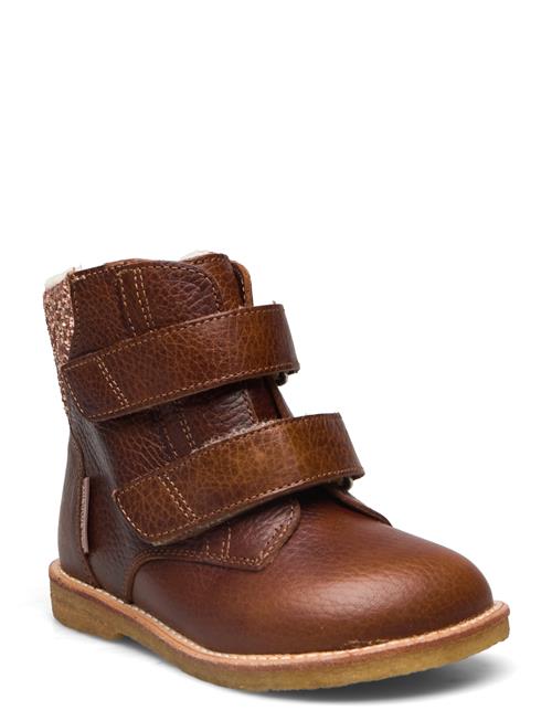 Boots - Flat - With Velcro ANGULUS Brown